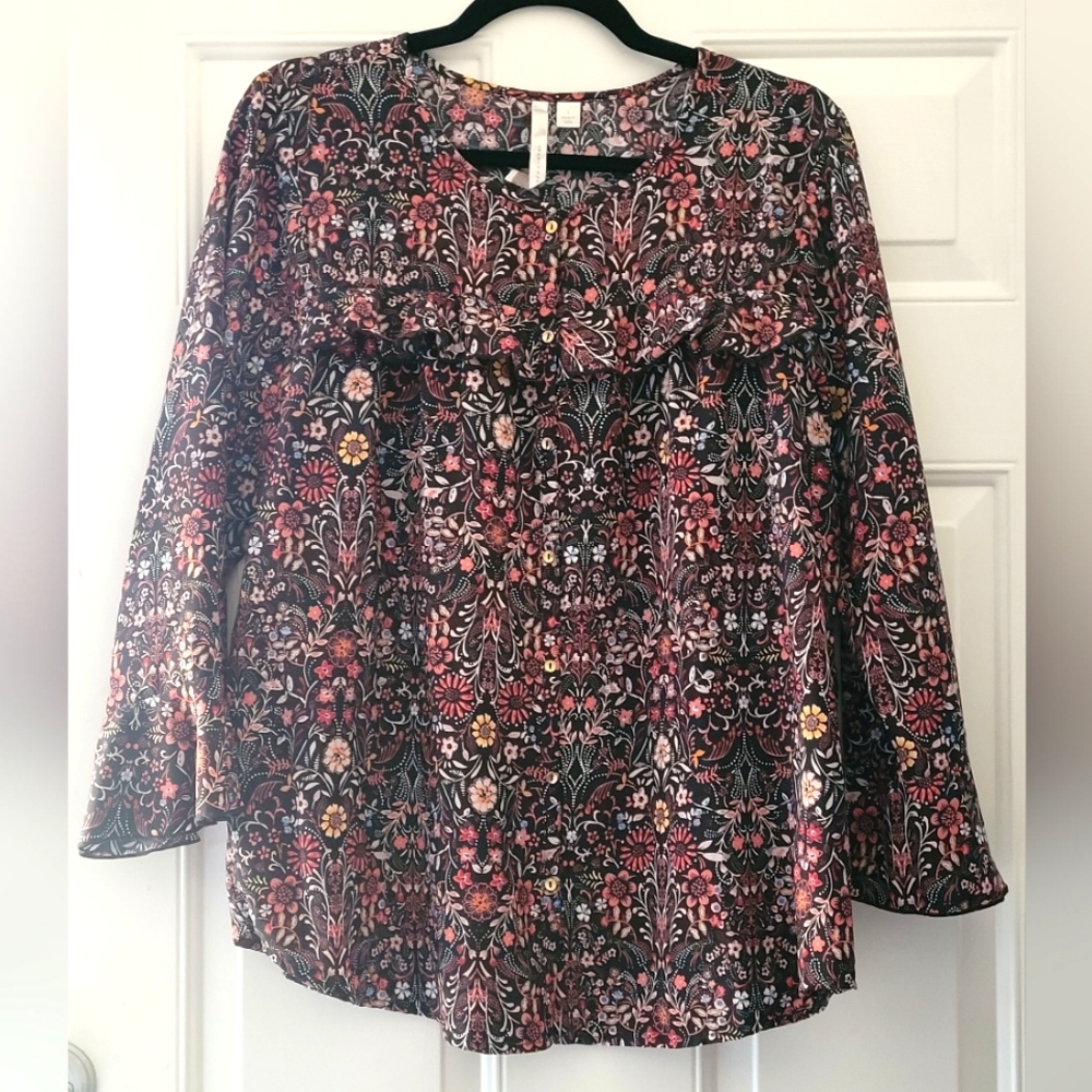 Lauren Conrad Floral Blouse